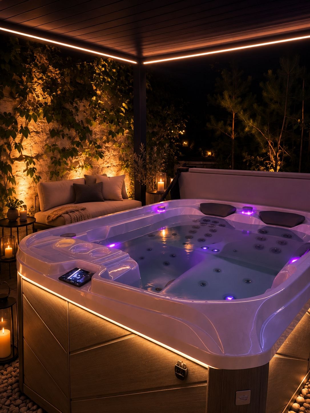 Jacuzzi w Strefie SPA Pensjonatu Krzysin